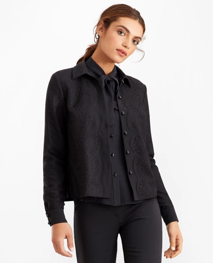Lace & Satin Blouse, image 1