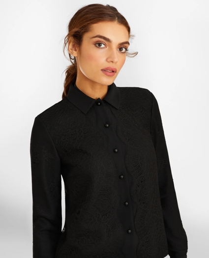 Lace & Satin Blouse, image 2