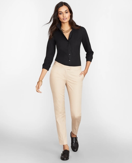 Non-Iron Stretch Supima&reg; Cotton Fitted Dress Shirt, image 2