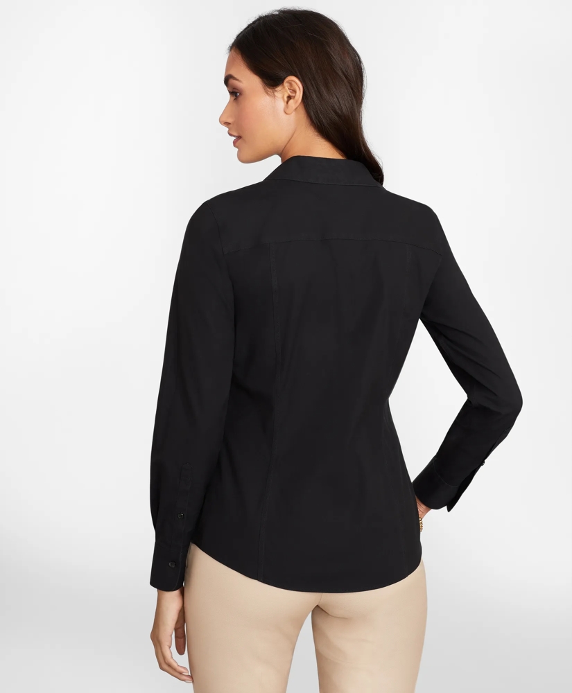 Non-Iron Stretch Supima&reg; Cotton Fitted Dress Shirt, image 4