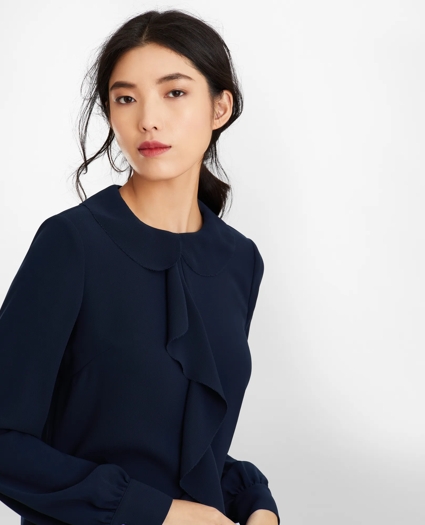 Crepe Ruffled Blouse, image 1