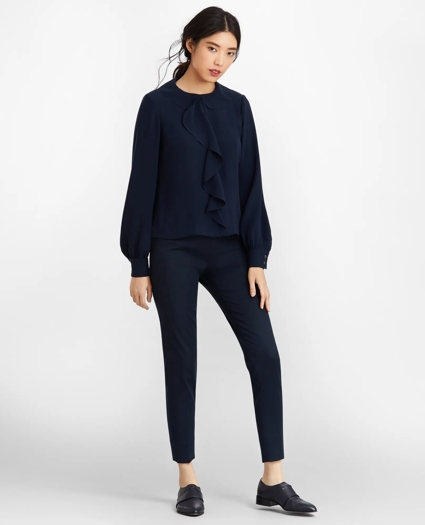 Crepe Ruffled Blouse, image 2