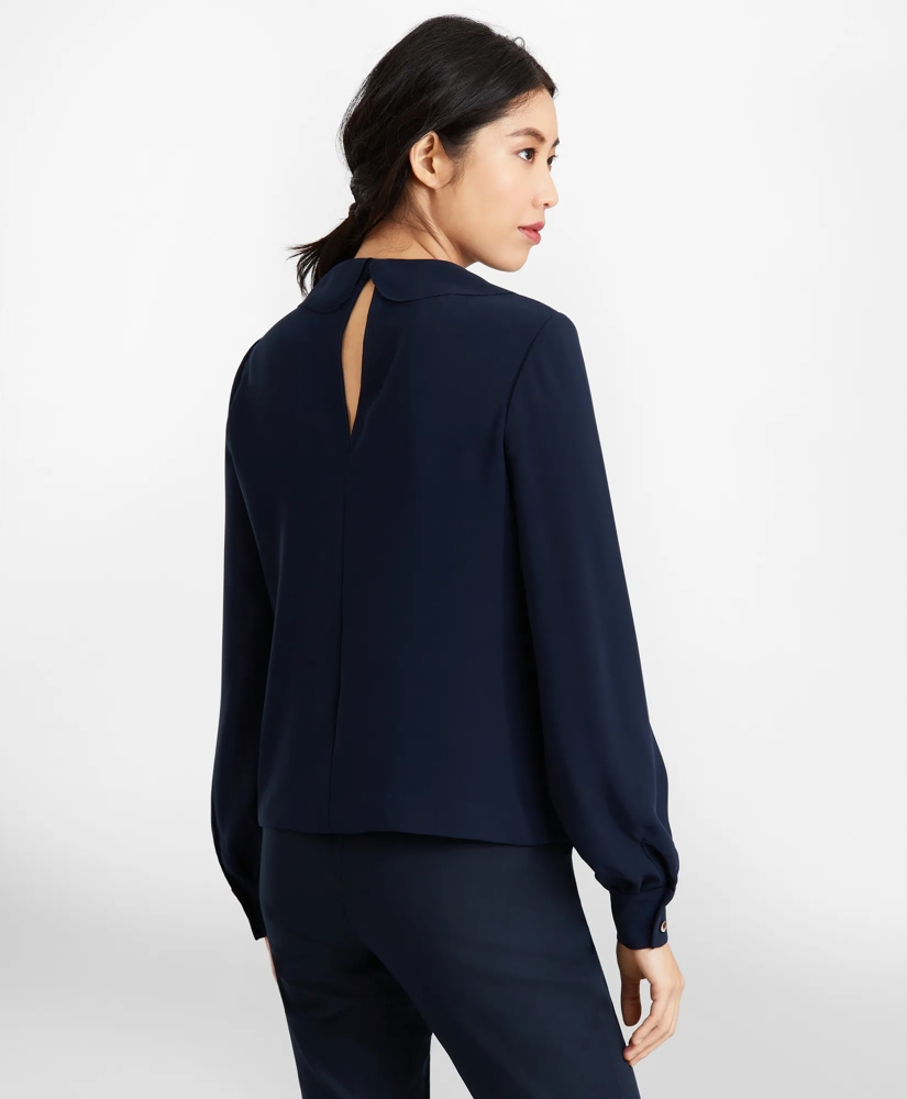 Crepe Ruffled Blouse, image 4