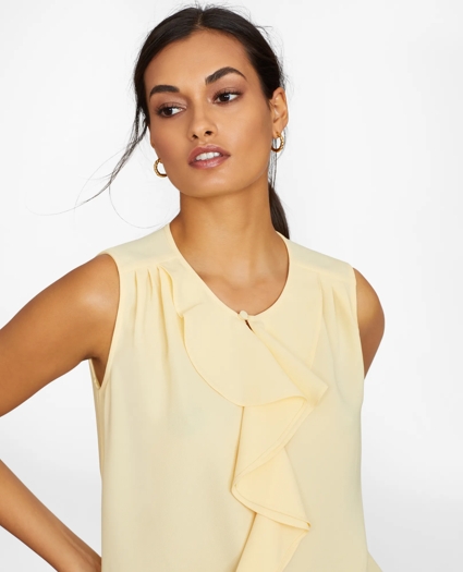 Ruffled Crepe Blouse, image 1