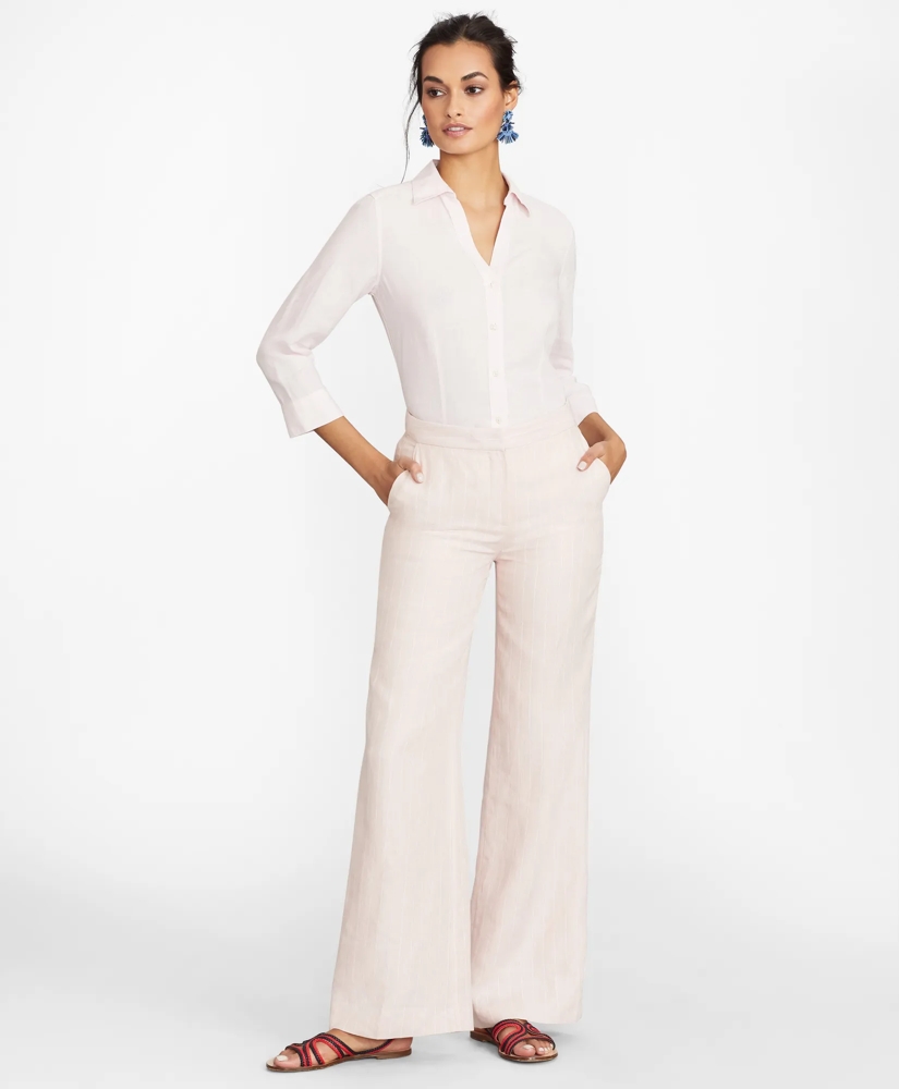 Linen Three-Quarter Sleeve Shirt, image 2