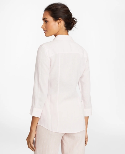 Linen Three-Quarter Sleeve Shirt, image 4