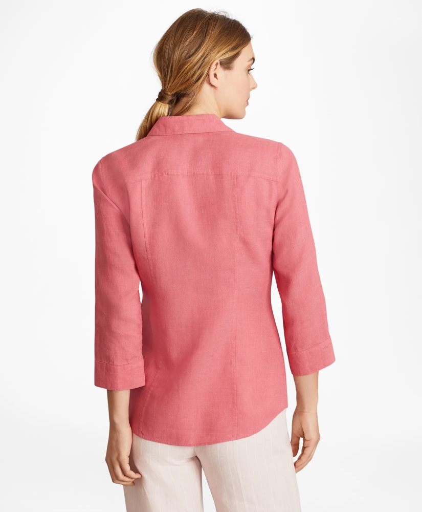 Linen Three-Quarter Sleeve Shirt, image 4