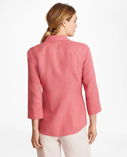 Linen Three-Quarter Sleeve Shirt, image 4