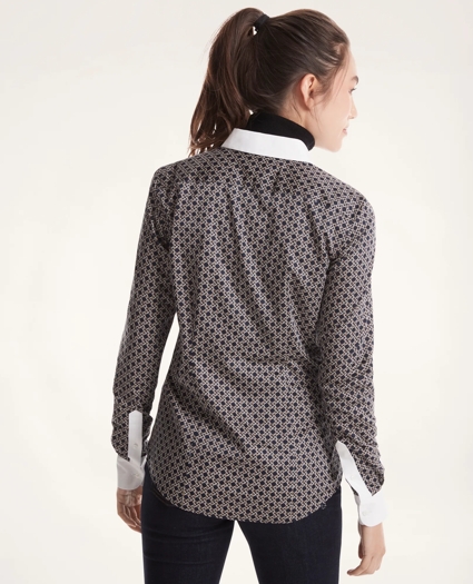 Supima&reg; Cotton Caning Print Blouse, image 3