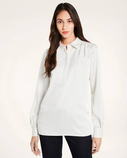 Satin Popover Blouse, image 2