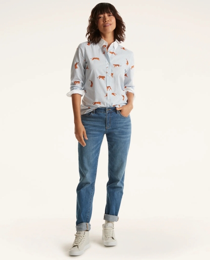 Year of the Tiger Cotton Stripe Shirt, image 2