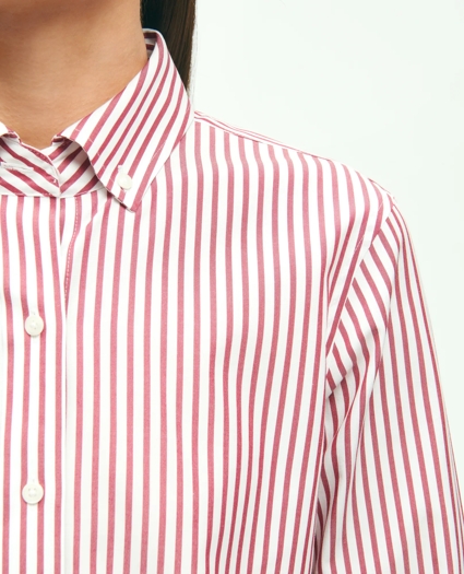 Classic Fit Stretch Supima® Cotton Non-Iron Bengal Stripe Dress Shirt, image 3