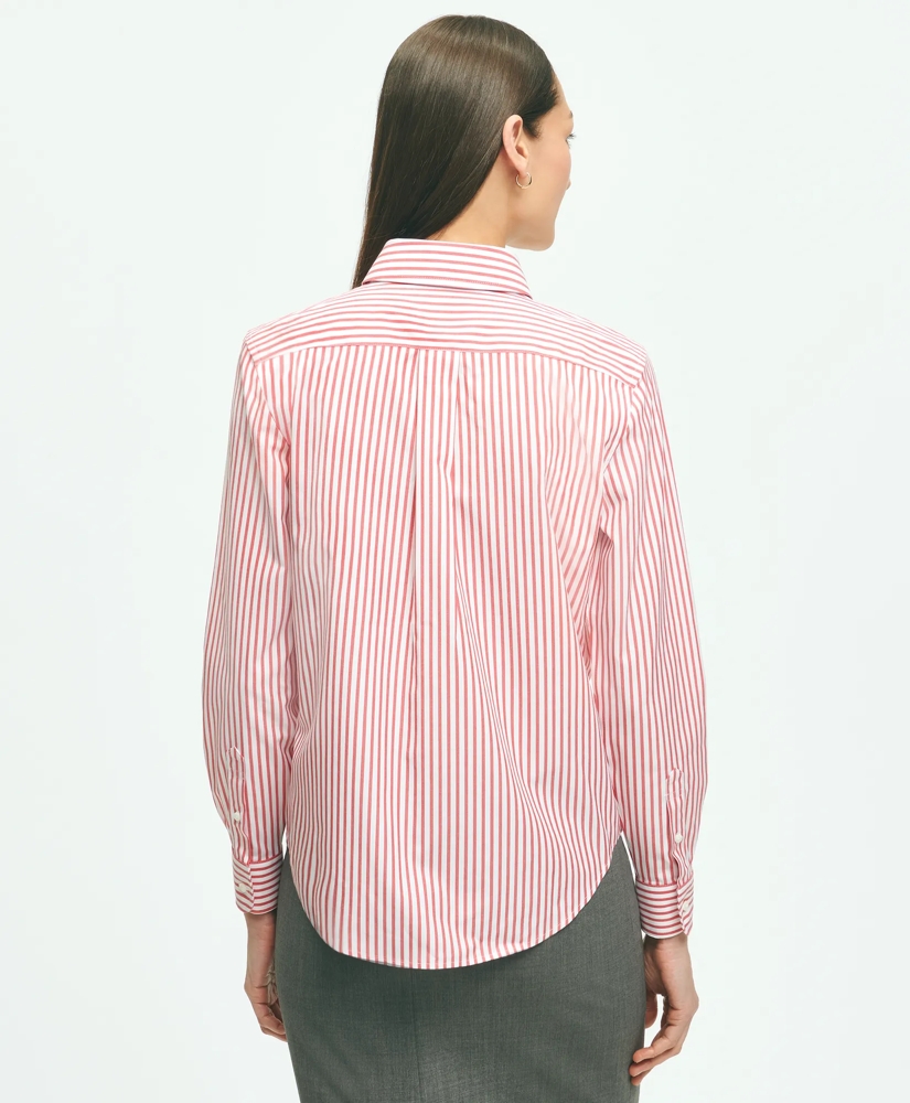 Classic Fit Stretch Supima® Cotton Non-Iron Bengal Stripe Dress Shirt, image 3