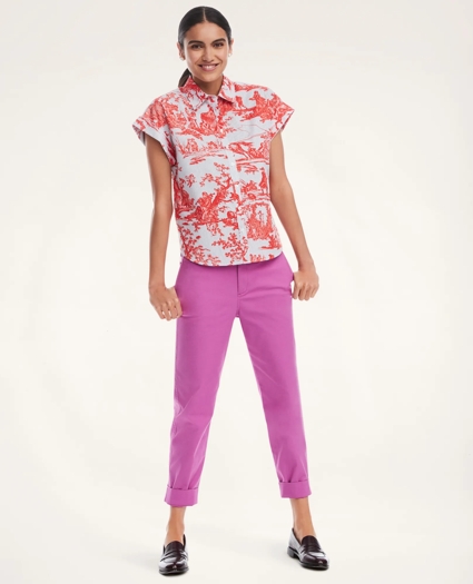Cotton Toile Striped Blouse, image 2