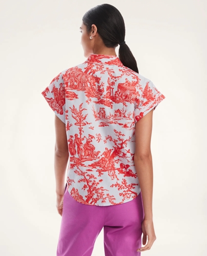 Cotton Toile Striped Blouse, image 3