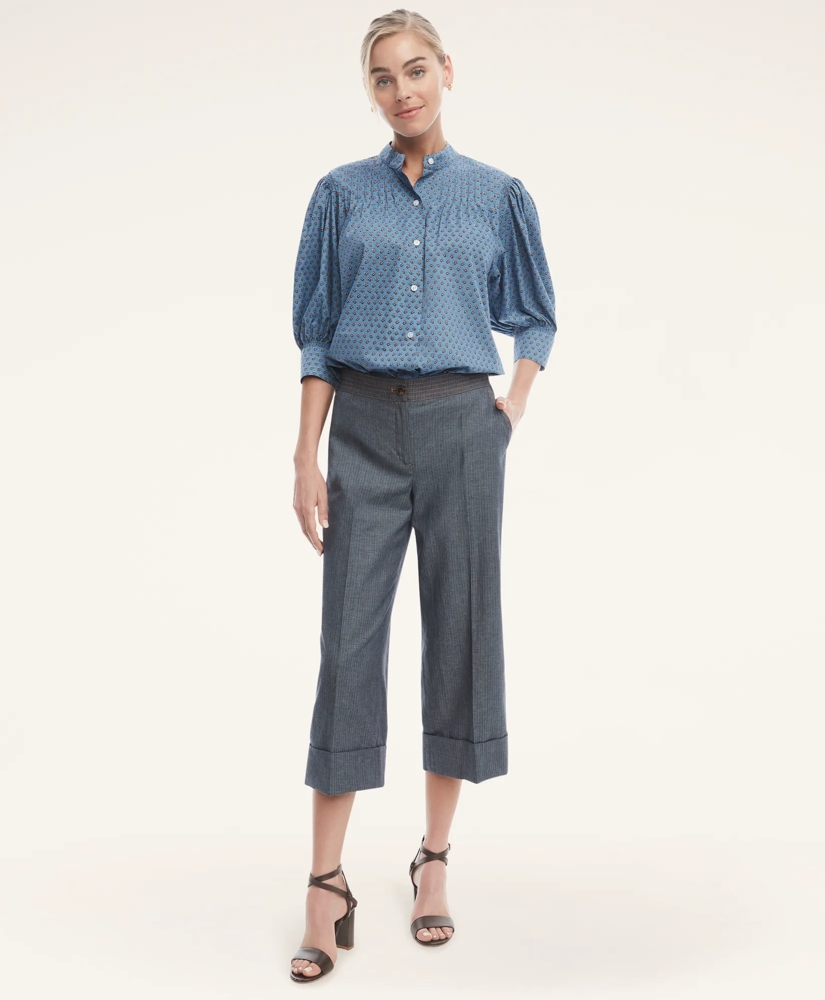 Cotton Poplin Pintuck Blouse, image 2