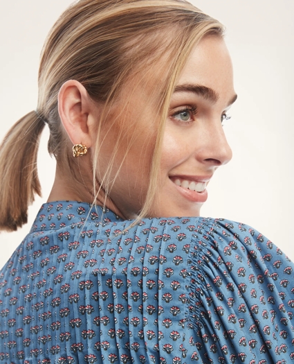 Cotton Poplin Pintuck Blouse, image 3