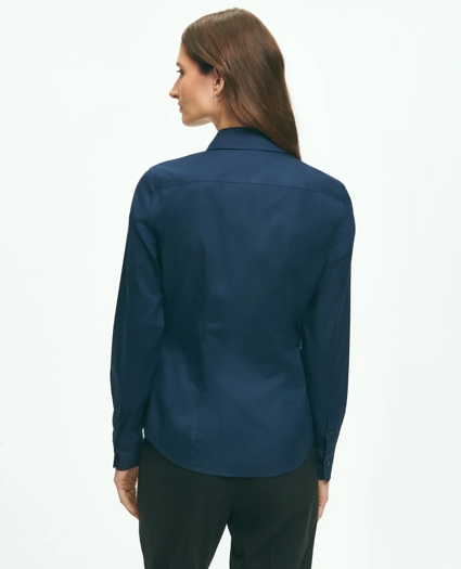 Fitted Non-Iron Stretch Supima® Cotton Dress Shirt, image 2