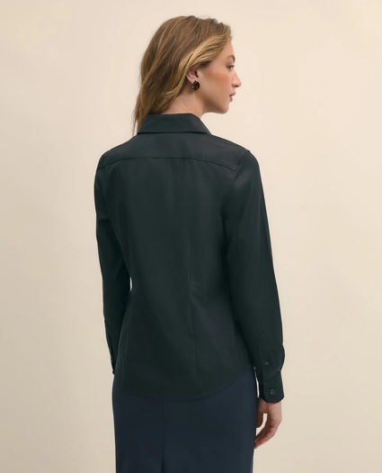 Fitted Non-Iron Stretch Supima® Cotton Dress Shirt, image 4