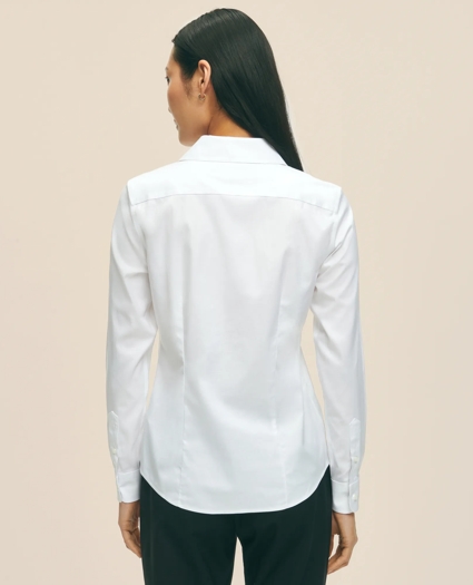 Fitted Non-Iron Stretch Supima® Cotton Dress Shirt, image 2