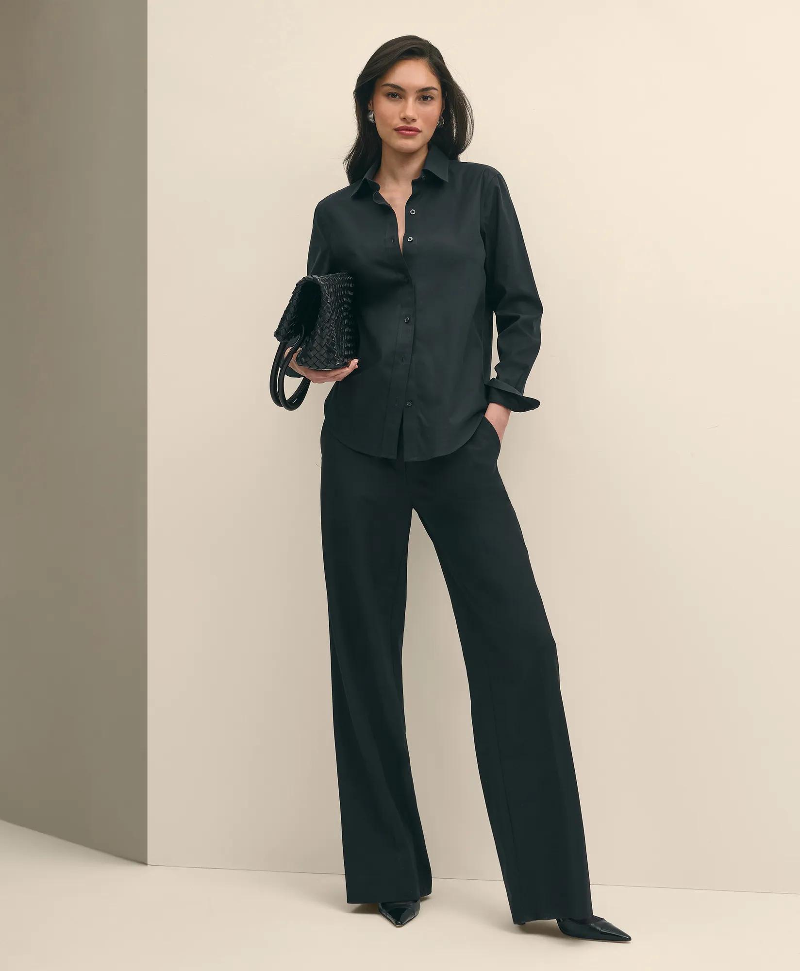 Classic-Fit Non-Iron Stretch Supima Cotton Dress Shirt