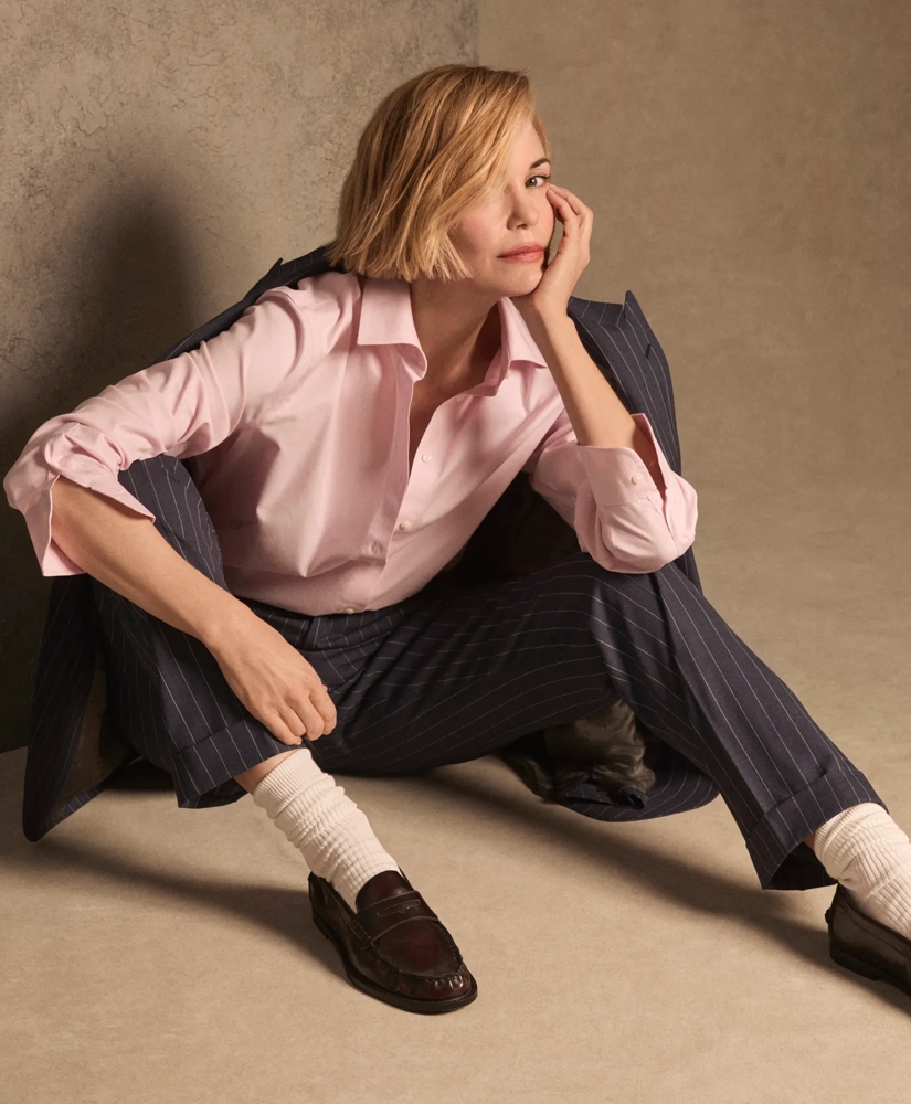 Classic-Fit Non-Iron Stretch Supima&reg; Cotton Dress Shirt, image 2