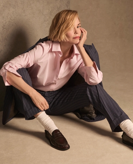 Classic-Fit Non-Iron Stretch Supima&reg; Cotton Dress Shirt, image 2