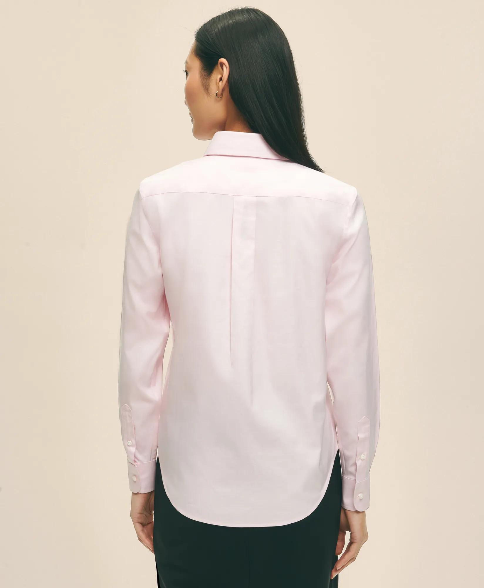 Classic-Fit Non-Iron Stretch Supima&reg; Cotton Dress Shirt, image 2