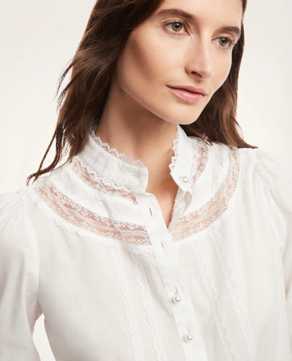 Cotton Voile Lace Top, image 3