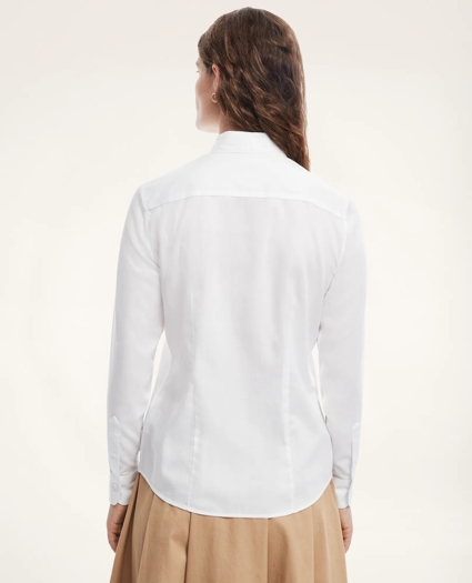 Fitted Non-Iron Supima® Cotton Dobby Shirt, image 2