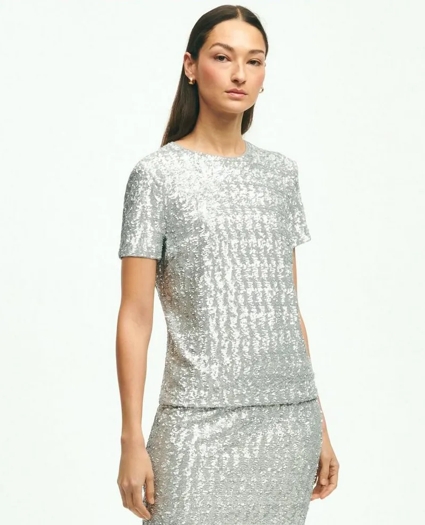 Knit Sequin Top, image 5