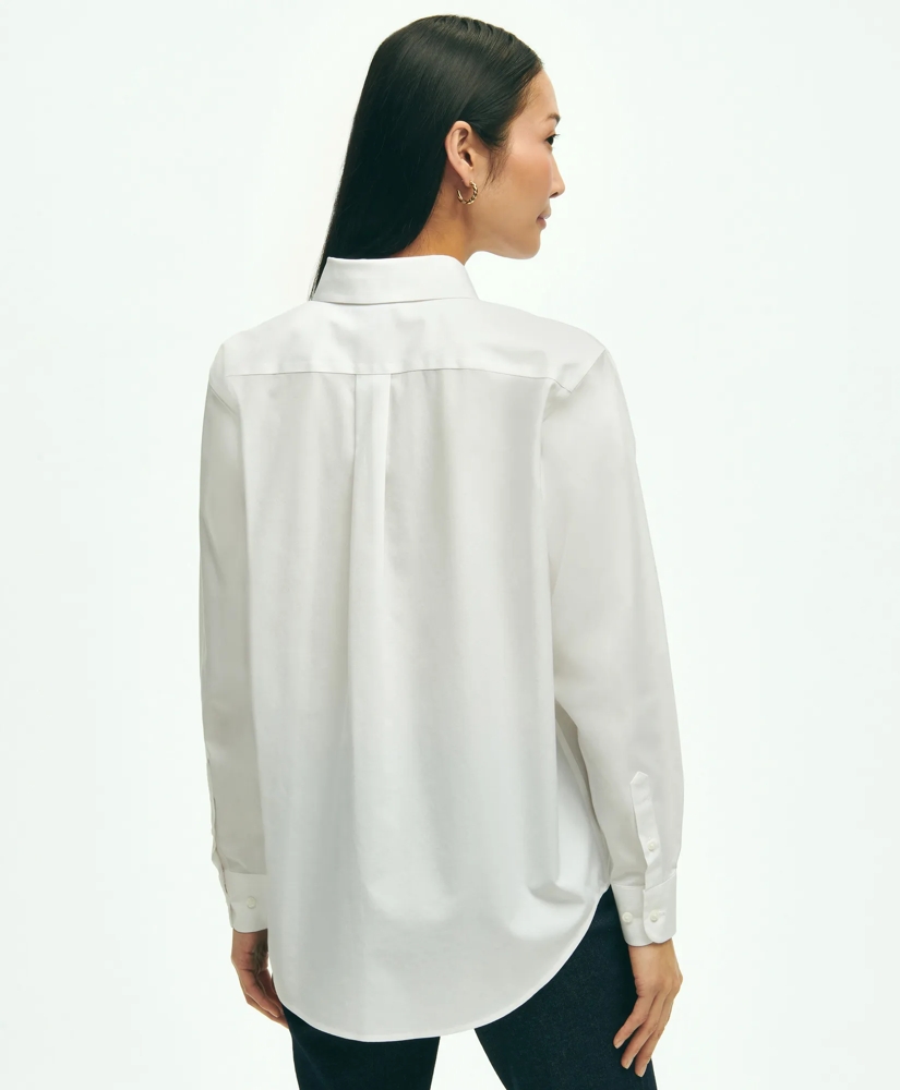 Relaxed Fit Stretch Supima® Cotton Non-Iron Dress Shirt, image 3