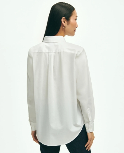Relaxed Fit Stretch Supima® Cotton Non-Iron Dress Shirt, image 3