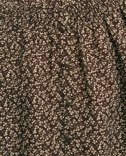 Ditsy Print Peasant Blouse, image 6