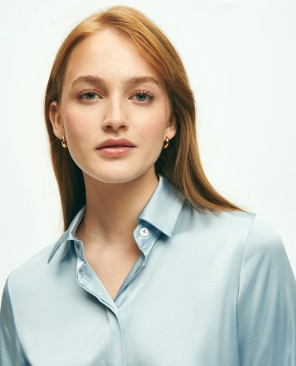 Stretch Silk Blouse, image 2