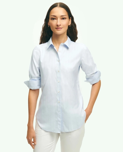 Brooks Brothers X Thomas Mason® Cotton Dobby Stripe Luxury Shirt, image 1