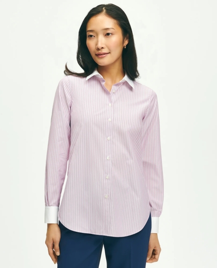 Brooks Brothers X Thomas Mason® Luxury Shirt in Cotton Dobby with Lurex®, image 1