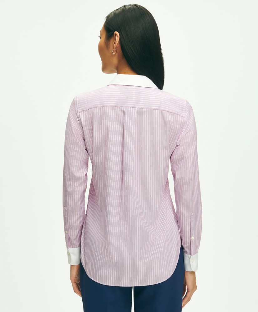 Brooks Brothers X Thomas Mason® Luxury Shirt in Cotton Dobby with Lurex®, image 3