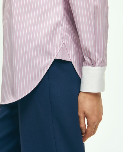 Brooks Brothers X Thomas Mason® Luxury Shirt in Cotton Dobby with Lurex®, image 4