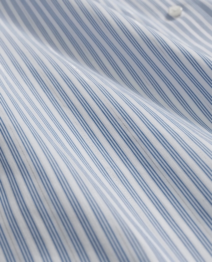 Fitted Non-Iron Cotton Lurex® Striped Dress Shirt, image 6
