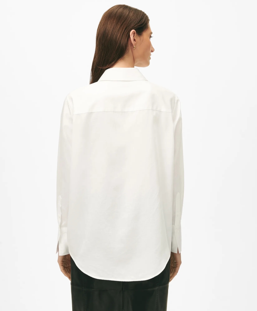 Fitted Stretch Supima® Cotton Non-Iron Shirt with French Cuffs, image 4