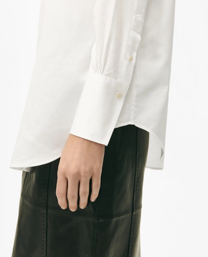 Fitted Stretch Supima® Cotton Non-Iron Shirt with French Cuffs, image 5