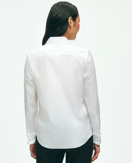 Black Fleece Pique Bib Tuxedo Shirt in Sea Island Cotton, image 4