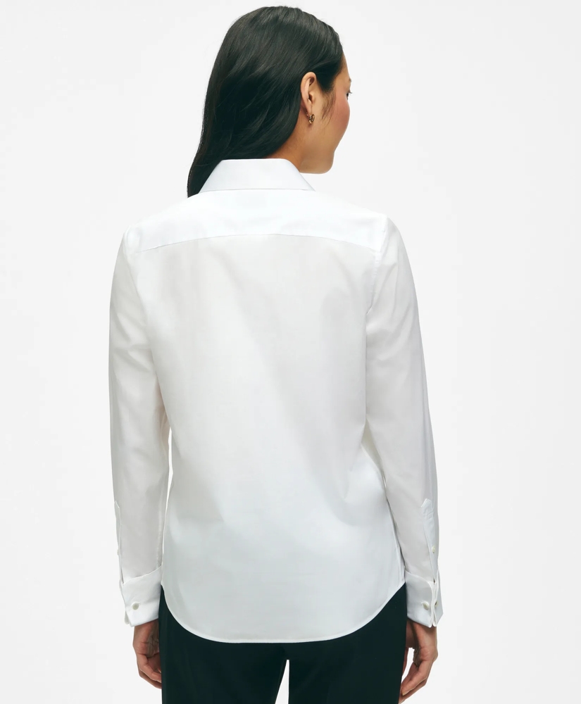 Black Fleece Pique Bib Tuxedo Shirt in Sea Island Cotton, image 4