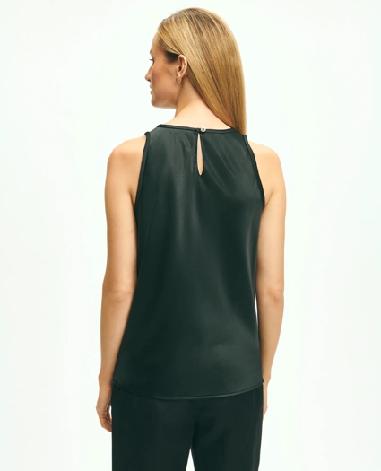 Cutaway Blouse in Stretch Silk, image 5