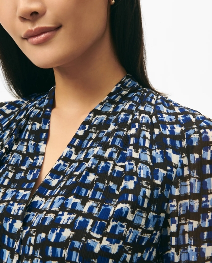 Signature Abstract Blouse in Chiffon, image 3