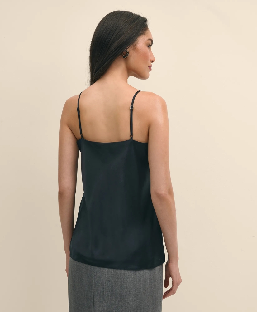 V-Neck Cami in Washable Silk Charmeuse, image 4