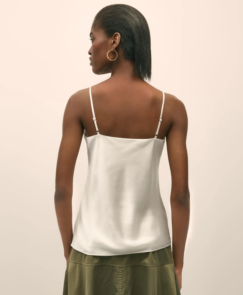 V-Neck Camisole in Washable Silk Charmeuse, image 4