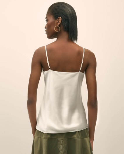 V-Neck Camisole in Washable Silk Charmeuse, image 4