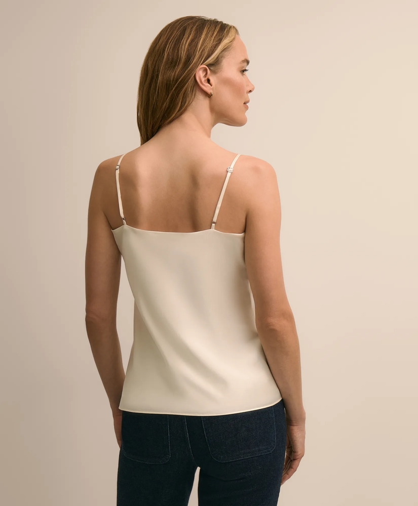 V-Neck Cami in Washable Silk Charmeuse, image 4